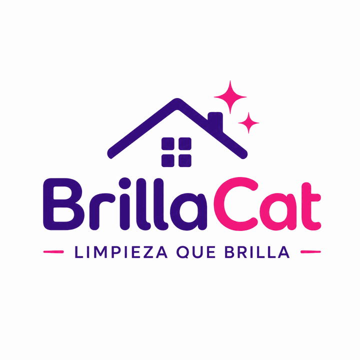 Logotipo de BrillaCat, limpieza que brilla